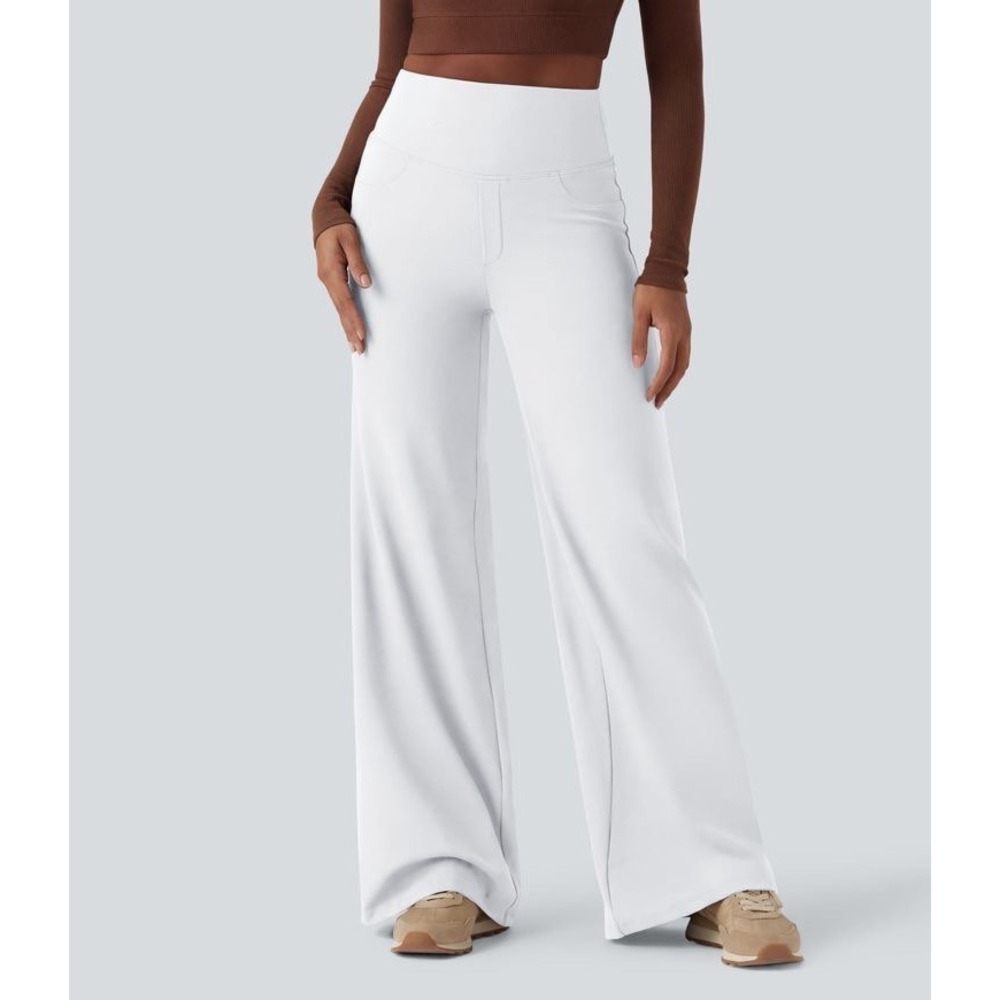 Halara DayStretch High Waisted Tummy Control Wide Leg Baggy Yoga Pants XL Tall